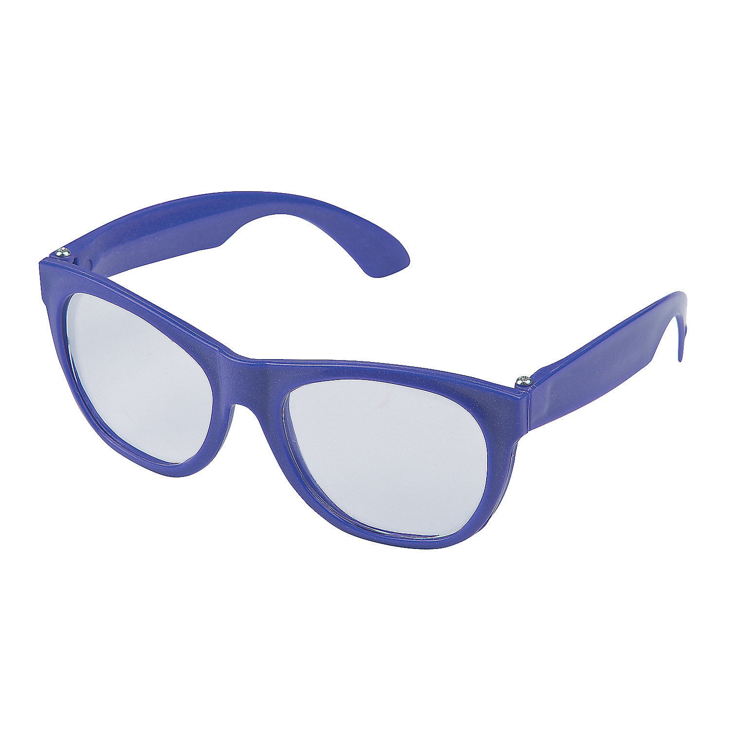 Fun Express Plastic Clear Lens Glasses Purple Apparel Accessories