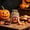 A, variant on Halloween Drawstring Candy Bags Reusable Teens Goodie Bags Polyester Linen Style Orange 1 Count
