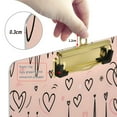 thumbnail image 3 of Heart and Line Acrylic Clipboards A4 Standard Letter Size Clipboard 12.5" X 9" Clip Board for Students Teacher Office, 3 of 7