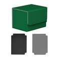 thumbnail image 3 of Caja de baraja de cartas, colección de pasatiempos de dados de cartas TCG, puede contener más de 100 tarjetas de organización Verde, 3 of 8