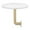 White Gold, variant on Round Table Wall Mounted Side Table Bar End Table Iron Wood Minimalist Compact for Living Room Bedroom Office