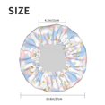 thumbnail image 6 of Kdxio Orchids Flowers Print Shower Cap for Women,Elastic and Reusable,Double Waterproof Layers Bathing Hat, 6 of 9