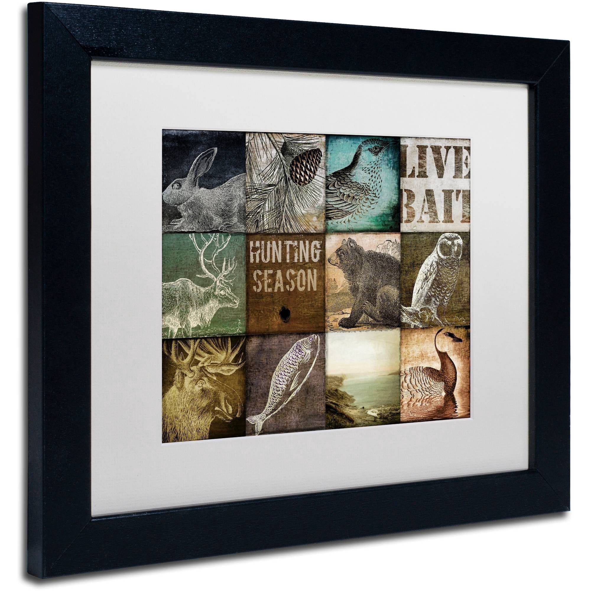 Trademark Fine Art "Hunting Season I" Canvas Art by Color Bakery White Matte, Black Frame
