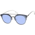 thumbnail image 2 of sunglassLA - Modern Ultra Thin Minimal Wire Temple Inner-Rimmed Pantos Metal Sunglasses - 58mm, 2 of 4