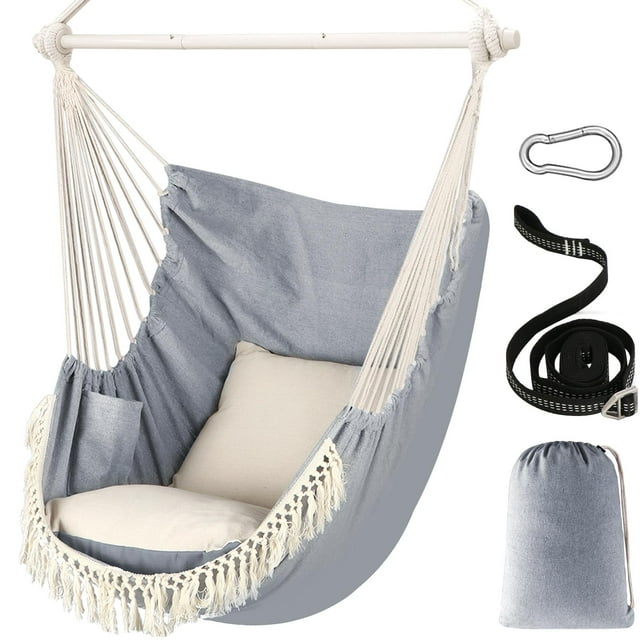 Silla Hamaca Colgante Chihee para 500 kg con 2 Cojines