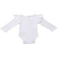 thumbnail image 3 of PENGXIANG Newborn Toddler Baby Girl Ruffle Long Sleeve Romper Bodysuit Jumpsuit Tops Summer Spring Clothes, 3 of 5