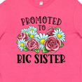 thumbnail image 4 of Inktastic Promoted to Big Sister with Flowers Youth T-Shirt, 4 of 5