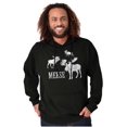 thumbnail image 4 of Funny Meese Moose Animal Humor Hoodie Sweatshirt Women Men Brisco Brands S, 4 of 6
