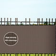 thumbnail image 4 of Bibana 6ft x 50ft Privacy Fence Screen Windscreen Shade Cloth for Garden and Balcony - Brown, 4 of 6