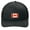 Black/Black, variant on Canada Flag Patch Adjustable Adult Mesh Hat, Solid Black