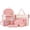 Z47-Pink, variant on ibiyuan School Backpacks Multi Pocket Casual Lightweight Durable School Bag Set for Ages 5th 6th 8th 10th, Middle Elementary, High School, Travel, Weekend Recreation