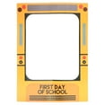 thumbnail image 1 of 1pc Kindergarten Creative School Bus Party Paper Photo Frame Photography Props Party Ornament (Orange), 1 of 6
