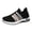 Black, variant on Pandaie Womens Slip on Sneakers Breathable Knit Lightweight Walking Shoes Memory Foam Cushioned Platform Tennis Sneaker for All Day Comfortable Black 6