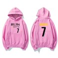 thumbnail image 3 of Sudadera con capucha estampada de baloncesto para hombre, de manga larga Sudadera con capucha, ropa Harajuku de moda, Top de manga larga con personalidad de Color sólido, 3 of 5
