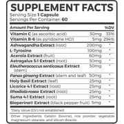 Healths Harmony Adrenal Support and Cortisol Manager Supplement, 60 Capsules