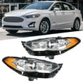 thumbnail image 3 of Pair of Headlight Housing Assembly Headlamps Fit for Ford Fusion 2017 2018 2019 (without Bulbs), 3 of 6
