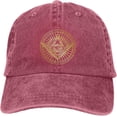 thumbnail image 6 of All Seeing Mystic Eye in Masonic Compass Cowboy Hat Men Baseball Cap Women Dad Hat Adjustable Trucker Hat, 6 of 6