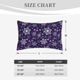 thumbnail image 3 of Fotbe Christmas Purple Snowflakes Pillow Cases - Envelope Closure - Luxury, Extra Soft, Cooling Pillow Covers - Wrinkle, Fade, Stain Resistant-14"x20", 3 of 8