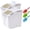 2Pcs 25LB Grey C, variant on 2 Pack Rice Storage Container 25 lbs, Airtight Flour Storage Containers with Lid and Wheels, Measuring Cup & Scoop, BPA Free, Bulk Food Dispenser for Sugar, Grain, Cereal - Pet Food Bin (Grey)