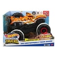 thumbnail image 7 of Hot Wheels Monster Trucks Battery-Powered Unstoppable Tiger Shark RC in 1:15 Scale, 7 of 7