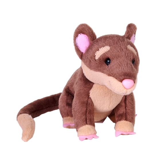 Wild Republic Rainforest Four Eyed Opossum, Stuffed Animal, 6 Inches, Plush Toy, Fill is Spun Recycled Water Bottles