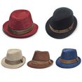 thumbnail image 4 of Joernso Unisex Kids' Fashion Cool Jazz Pitched Crown Short Brim Hat Cap Fedora Hat, 4 of 8