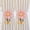 light pink, variant on Modern minimalist curtain straps with adjustable ropes, curtain buckles, folding straps, decorative flowers