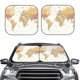 thumbnail image 2 of Balery World Map 1 Parasol para parabrisas de coche de 2 piezas | Parasol plegable para parabrisas delantero de coche para la mayoría de sedanes-Small, 2 of 6