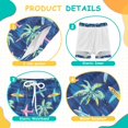 thumbnail image 3 of joogoo Airplanes Palm Trees Boys Swim Trunks Beach Swimsuit Shorts Boxer 4T, 3 of 8