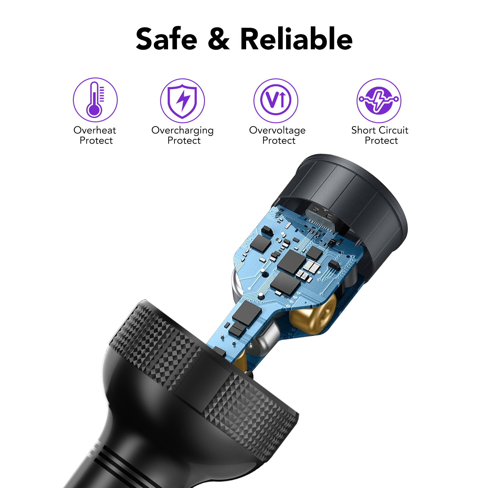 Tikland 85W 4-Port USB-C Car Charger Adapter photo 8
