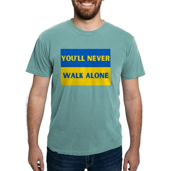 CafePress - You'Ll Never Walk Alone Pro Ukraine T Shirt - Mens Comfort Colors Shirt