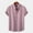 Pink, variant on ALLLIST Cotton Linen Mens Shirts Collared Short Sleeve Button Down Shirts Casual Plain Brown Mens Clothes