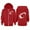 Red, variant on Kids Girls Boys Bomber Jacket Zip-Up Baseball Football Heart Baby Long Sleeve Letter Printed Hoodie Zipper Up Sweatshirts Children Blouse With Pocket Lightweight Coat Windbreaker 7-8 Years