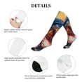 thumbnail image 5 of Picia Sunset Ocean Watercolor Dolphin Printed Sports Compression Socks - 15-20mmHg Graduated Compression, High-Performance Soft and Breathable Socks for Men and Women, 5 of 5