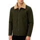 thumbnail image 1 of Ceisia Men's casual solid color fleece lapel zipper jacket pocket Gift long sleeve outerwear, 1 of 4