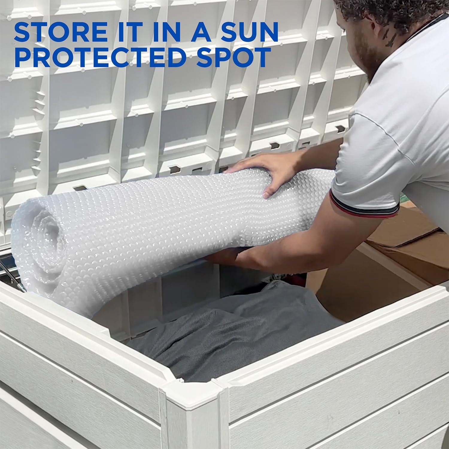 Shop Square 24' Round Solar Pool Cover, 12 Mil, for Inground and Above Ground Pools, Clear