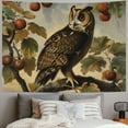 thumbnail image 2 of Orinice Owl Branch Fruit Tapestry Wall Hanging Unique Style Graphic Tapestries Home Wall Decor Art for Living Room Bedroom Apartment Farmhouse Dorm 40x30inch, 2 of 6