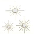 thumbnail image 4 of Home Roots 321180 Gold Mirror Burst Wall Decor - Set of 3, 4 of 4