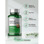 KSM-66 Ashwagandha 600mg | 60 Caplets | Vegan Supplement for Men and Women | by Horbaach