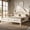 Beige, variant on Full Size Platform Bed With Curved Headboard, Solid Pine Wood Frame Slat Support, No Box Spring Needed Low Profile Base, Natural