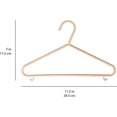 thumbnail image 4 of 3 Sprouts Baby Wheat Straw Plastic Clothes Hangers - Pack of 30 - Speckled Pink, 4 of 6