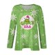 thumbnail image 5 of Camisetas navideñas del Grinch: pijamas a juego para mujer, tallas grandes, camisetas de manga larga con estampado y cuello en V, ropa informal, camisetas, pijamas navideños a juego para la familia,, 5 of 6