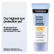 Neutrogena Ultra Sheer Dry-Touch SPF 100 Sunscreen Lotion, 3 fl. oz