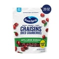 thumbnail image 3 of (2 pack) Ocean Spray® Craisins®, 50% Less Sugar Dried Cranberries, Dried Fruit, 20 oz Pouch, 3 of 15