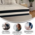 thumbnail image 2 of Capri Comfortable Sleep 12 Inch Foam and Pocket Spring Mattress, Queen in a Box, 2 of 9
