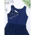 thumbnail image 5 of iiniim Big Girls Lyrical Dance Dress Shiny Sequins Cutout Keyhole Skirt Leotard Dancewear, 5 of 7