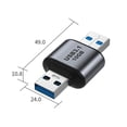 thumbnail image 3 of Adaptador Usb 3.1 Adaptador de transferencia de datos de carga USB3.1 Gen 2 (USB 3.1 macho a USB 3.1 macho), 3 of 6