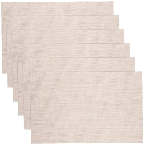 Manteles Individuales para mesa de comedor, manteles individuales de plástico para cena, decoración de mesa de comedor para uso en interiores, 6 uds.