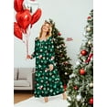 thumbnail image 4 of Avidlove Women's Christmas Long Sleeve Nightgown Long Sleepshirts Henley Sleep Dress Full Length Sleepwear, 4 of 6