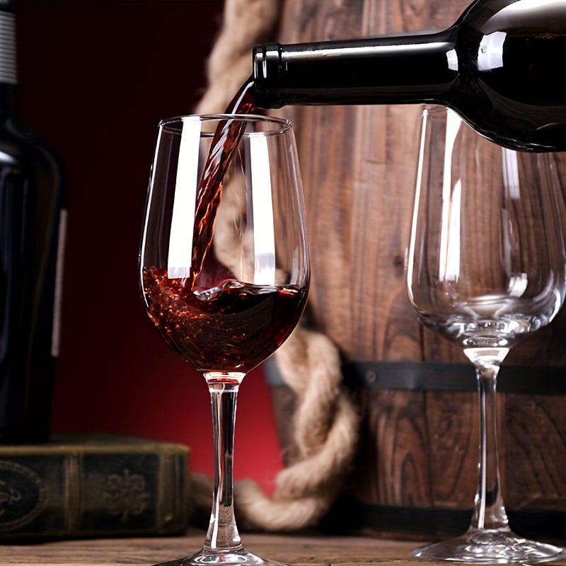 300ml Port Wine Glasses Set Of 6 Crystal Port Glasses - Laser-Cut Rim Dishwasher-Safe Glassware Fine-Blown Crystal Dessert Wine Glasses